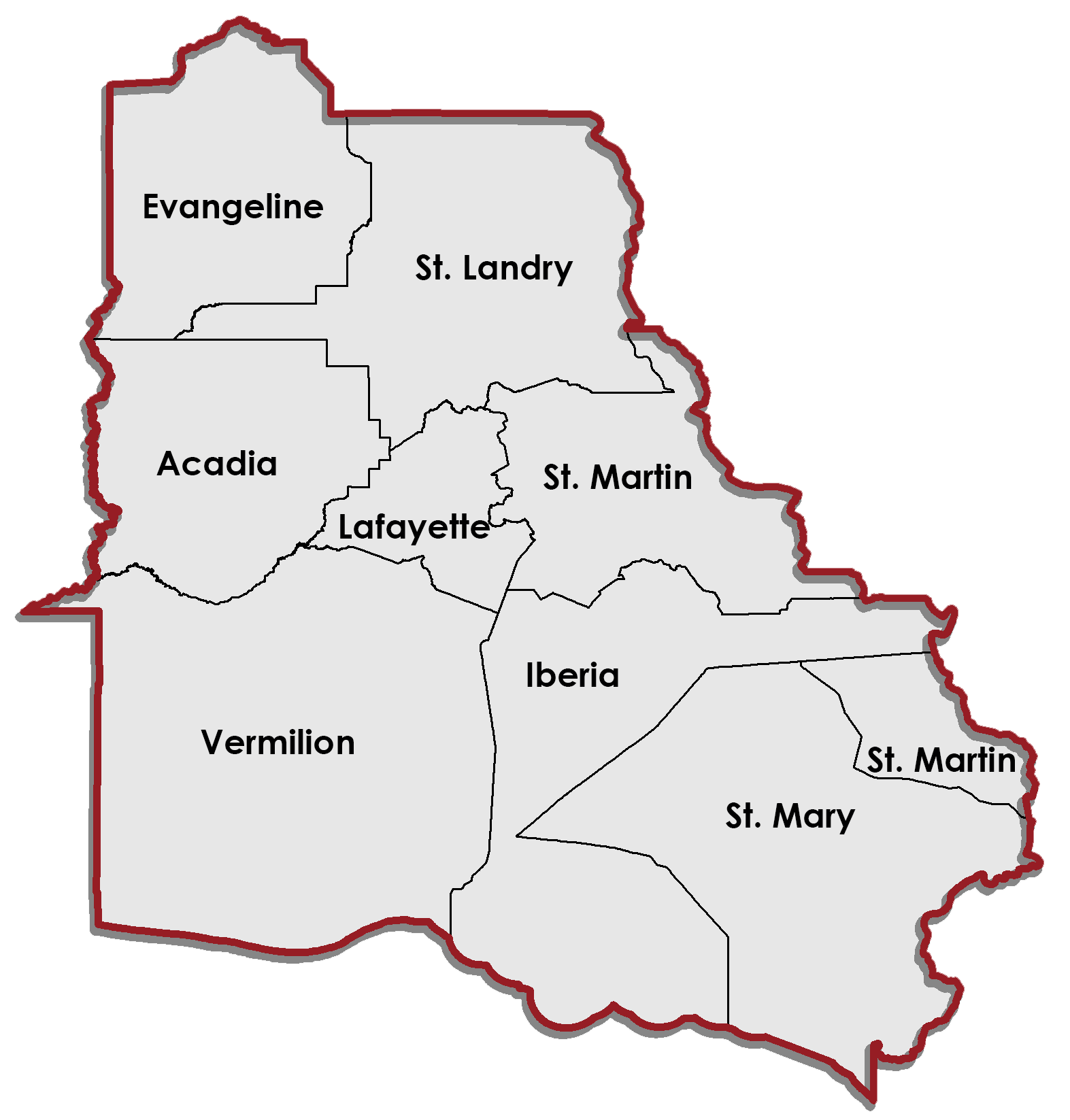 Acadiana Map